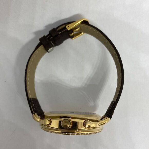 Fossil FTW1208 Women's Brown Leather White Analog Dial Hybrid Smartwatch XX765 - Picture 8 of 12